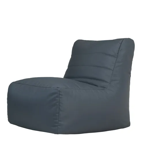 Veeva Sessel Sitzsack Sessel Outdoor, 65x72x96cm, Made in Germany, UV-beständig, Wetterfest, grau