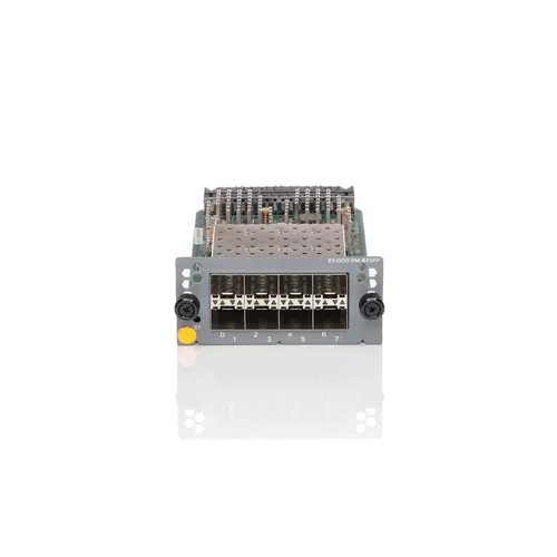 Juniper EX4550-EM-8XSFP Erweiterungsmodul - Erweiterungsmodul für Juniper EX 4550 mit 8 SFP+ Anschlüssen für eine Datenübertragungsrate von 10 Gbps, ideal für leistungsstarke Netzwerkinfrastrukturen.