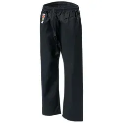 KWON Sporthose Karatehose Traditional 8UZ schwarz - Trainingsbekleidung für Karate und Kung Fu, aus 100% Baumwolle, bietet Komfort und Flexibilität in Größen von 110 bis 210 cm für Kinder und Erwachsene.