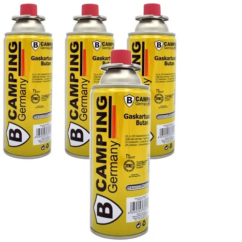 4x Gaskartusche Gasbrenner Camping Gas Butan 227 ml für Gaskocher BBQ Ofen Herd
