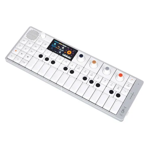 Teenage Engineering OP-1 field - Innovativer Synthesizer mit 7 Stereo-Engines und 256 MB Speicher, ideal für kreative Musikproduktion und mobile Aufnahmen.