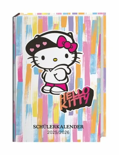 Hello Kitty Schülerkalender A5 2026 - 17 Monate ab August 2025: Die niedliche Kultkatze versüßt jeden langen Schultag! Buchkalender für alle Fans der ... Hello-Kitty-Charaktere (Schülerkalender Heye)