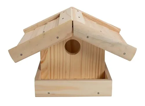 Betzold Vogelhaus-Bausatz aus Fichtenholz - Ein einfacher Bausatz zur kreativen Gestaltung eines Vogelhauses für Garten oder Balkon. Vorfräste Teile und eine klare Anleitung machen den Zusammenbau zum Vergnügen für die ganze Familie.
