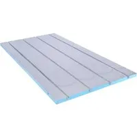 Belvit XPS 500 Fußbodenheizungsplatte 120x60x2,5 cm - Energieeffiziente Trockenbauplatte für Warmwasser Fußbodenheizung mit geringer Aufbauhöhe. Aluminiumkaschierung sorgt für schnelle Wärmeverteilung und kurze Reaktionszeiten. Ideal für Renovierungen und vielseitig einsetzbar.