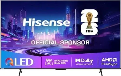 Hisense 55E7Q PRO 55 Zoll 4K UHD QLED Fernseher - Smart TV mit 144Hz Game Mode PRO und Dolby Vision IQ für ein beeindruckendes Seherlebnis und flüssiges Gameplay.