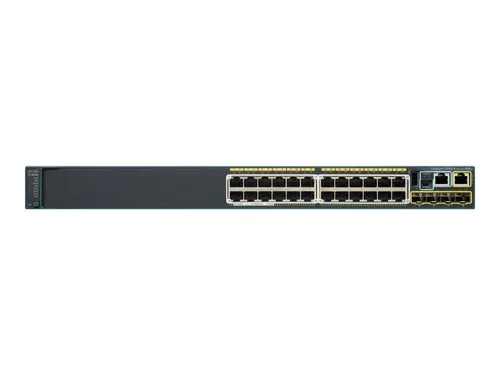 Cisco WS-C2960S-24PS-L Switch - 24 Anschlüsse managed - Netzwerk-Switch mit 24 Gigabit Ethernet Anschlüssen, ideal für effiziente Netzwerkinfrastrukturen, ausgestattet mit sicherer Authentifizierung und Rack-montierbarem Design.