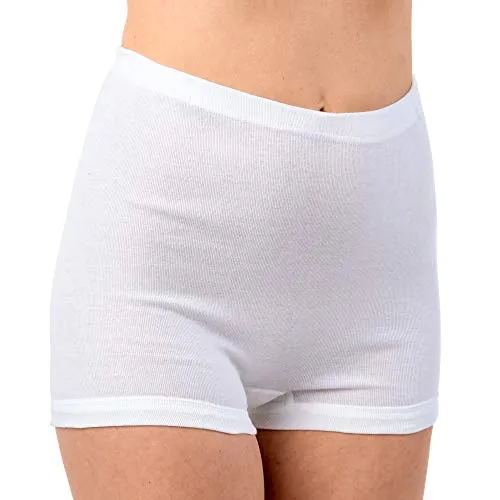 HERMKO 1650 3er Pack Damen Pagen-Schlüpfer aus 100% Bio-Baumwolle, Farbe:weiß, Größe:38 (S)