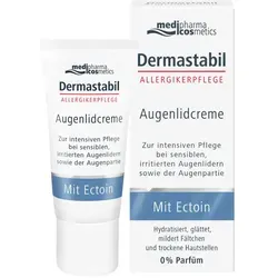 Dermastabil Augenlidcreme 15 ml - Beruhigende Pflege für empfindliche Augenlider - Arzneimittel für empfindliche Augenlider, bietet intensive Feuchtigkeit und beruhigt gereizte Haut.