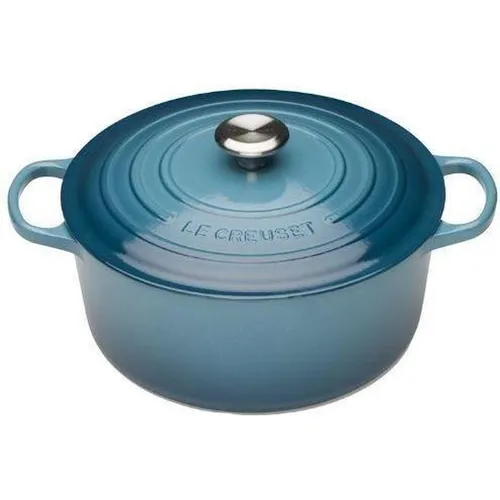 Le Creuset Signature Gusseisen-Bräter Ø 20 cm - Kasserolle aus emailliertem Gusseisen, ideal für gleichmäßiges Garen und Servieren, geeignet für alle Herdarten inklusive Induktion, Volumen: 2,4 l, Farbe: Deep Teal.