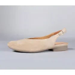 Think Ballerinas beige Guad-2 iced coffee 731-4020 - Gr. 41,5 - Elegante fersenoffene Ballerinas von Think in iced coffee-beige. Die neue Sohle sorgt für verbesserten Komfort und Stabilität. Ideal für feminine Looks zu Röcken und Kleidern.