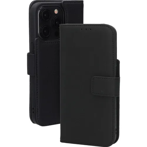 Mobiparts Leather Wallet Case Apple iPhone 15 Pro Black (MagSafe Compatible) (Apple iPhone 15 Pro) (MP-127154)