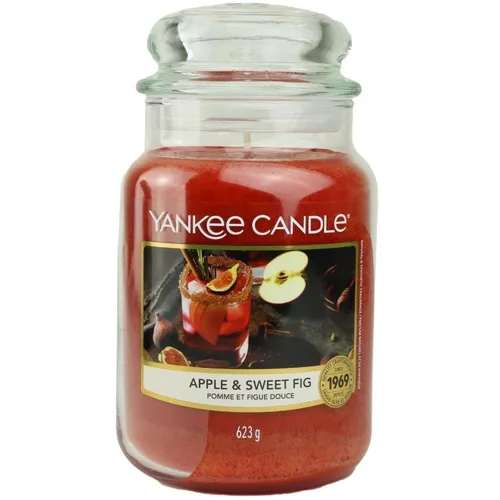YC CLASSIC - Słoik duży APPLE & SWEET FIG - Lufterfrischer für Kraftfahrzeuge, verleiht Ihrem Auto einen angenehmen Duft aus süßen Äpfeln und Feigen für ein frisches Fahrerlebnis.