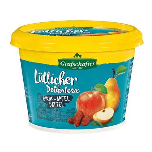 Grafschafter Lütticher Delikatesse Brotaufstrich - 300g - Hochwertiger Brotaufstrich aus der Grafschafter Manufaktur, perfekt für ein herzhaftes Frühstück oder als Snack. Genießen Sie den einzigartigen Geschmack!
