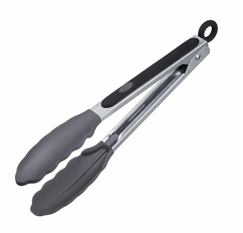 WESTMARK Servierzange mit Silikonlaffen und gummierten Griffen, Länge: 21 cm, Mini