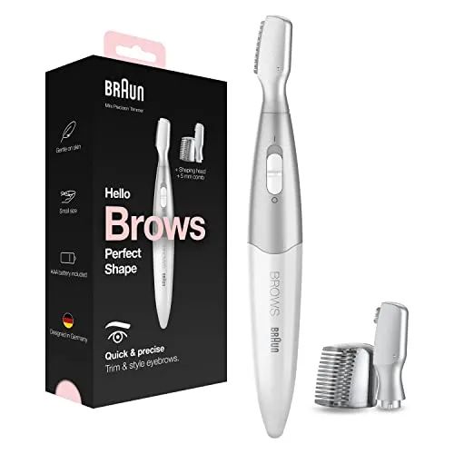 BRAUN Silk-Expert Pro 3 PL3221 Trimmer - Weiß Silber, sanfte Haarentfernung für eine glatte und strahlende Haut