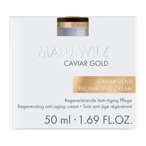 Malu Wilz Caviar Gold Recharging Cream Refill 50 ml - Gesichtscreme im praktischen Refill, schützt vor Hautalterung mit Radicare Gold und spendet intensive Feuchtigkeit durch Hyaluronsäure und Kaviarextrakt.