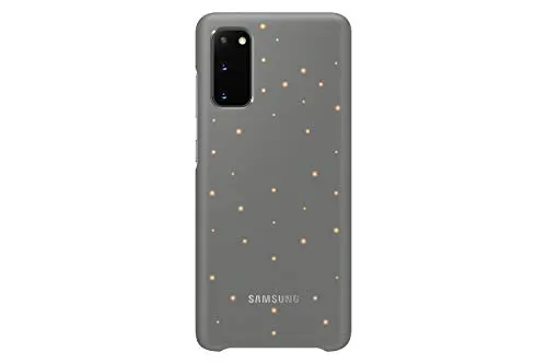 Samsung LED Cover für Galaxy S20 - Grau, Stoßfest - Handyhüllen mit innovativen Lichteffekten und Symbolen für Benachrichtigungen, die dein Smartphone individuell gestalten und schützen.