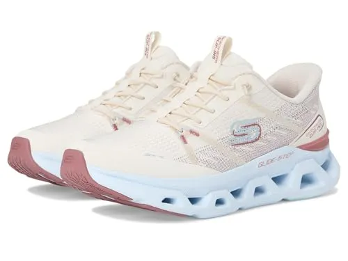 Skechers Glide-Step Altus-Fast Lane Damen-Sneaker - Bequeme Slip-Ins in natürlichem Hellblau mit exklusivem Fersenkissen. Die innovative Glide-Step-Zwischensohle sorgt für optimalen Komfort und einen natürlichen Gang.