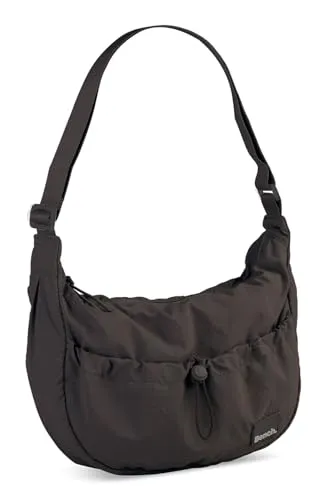 Bench Umhängetasche Nylon washed grau - Damen Umhängetasche aus strapazierfähigem Nylon, im modernen washed Look, ideal für den Alltag und stylish mit ca. 36cm x 10cm.