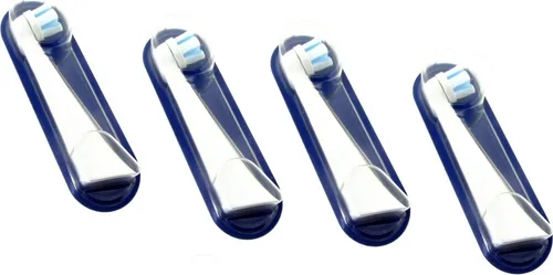 Oral-B iO Aufsteckbürsten Sanfte Reinigung 4er - Sanfte Borsten für empfindliches Zahnfleisch, ideal für gründliche Mundhygiene und frisches Gefühl