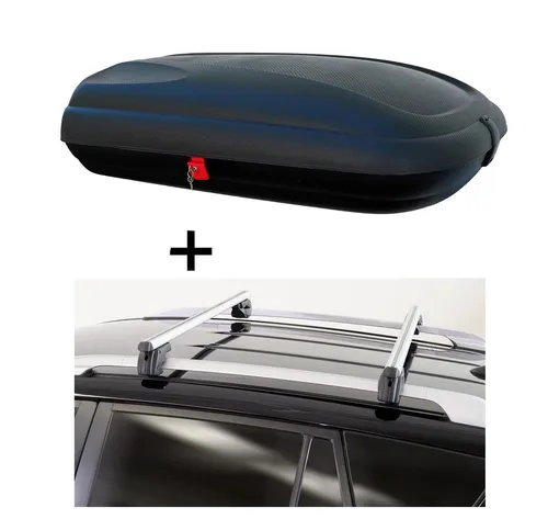VDP Dachbox 320 Liter + Dachträger Sherman für Hyundai Lavita 01-10 - Praktische Dachbox mit 320 Litern Volumen und robustem Dachträger für sicheren Transport. Ideal für Reisen und Outdoor-Aktivitäten.