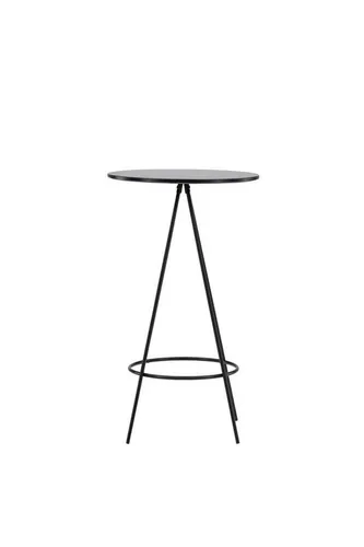 ebuy24 Barhocker Bistro Bartisch Ø60cm schwarz - Barhocker - Stilvoller Bistro-Bartisch Ø60 cm in Schwarz, ideal für jede Home Bar, mit hoher Haltbarkeit und elegantem Design.