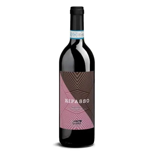 Delinat Ripasso La Casetta 2022 – Italienischer Bio-Rotwein halbtrocken aus Valpolicella – Vegane Corvina-Cuvée, Barrique, säurearm (1 x 0,75l)