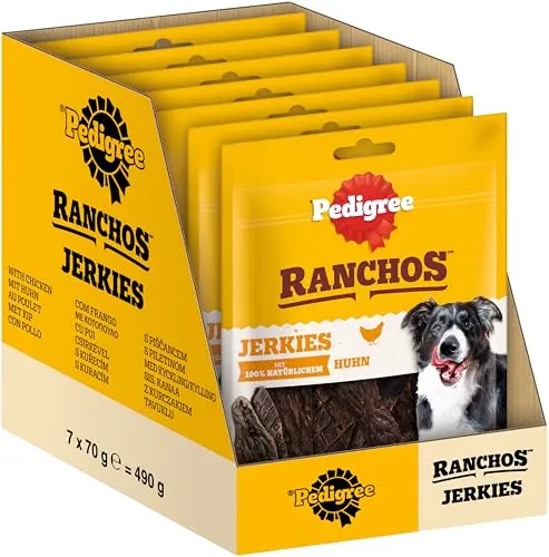 Pedigree Hundesnacks Hundeleckerli Ranchos Originals, 7 Packungen (7 x 70 g)