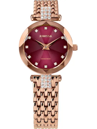 Jowissa J5.714.S Facet Strass Damenuhr 25mm 5ATM