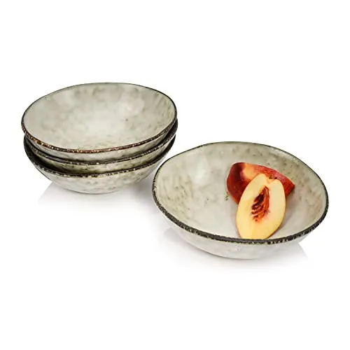 Sänger Pompei Schalen Set, 4-teiliges Steingut Geschirrset - Schüsselset aus Steingut mit einzigartiger Maserung, spülmaschinengeeignet und ideal zur Ergänzung der Pompei-Serie für einen stilvollen Esstisch.