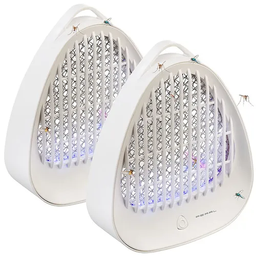 PEARL 2er-Set USB-UV-Insektenvernichter für den Innenbereich, bis 40 m²
