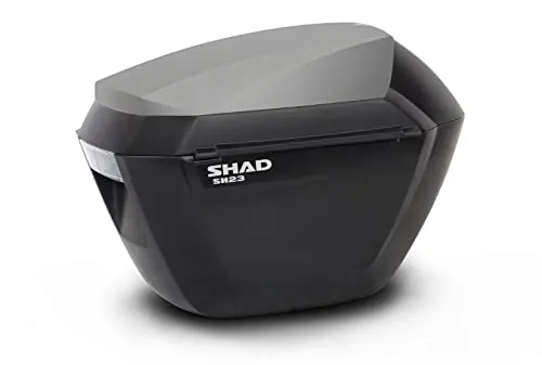 SHAD D1B23E15 Cover LID für SH23 - Neue Titanium Farbe - Topcase-Zubehör in hochwertiger Verarbeitung, ideal für Motorradfahrer, die Stil und Funktionalität suchen.