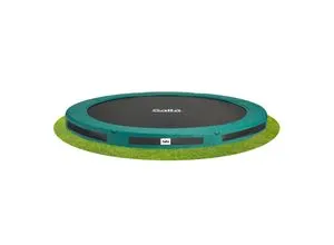 Salta Premium Ground Sports Bodentrampolin - rund - Ø251 cm - Grün - Das Salta Premium Ground Sports Bodentrampolin integriert sich ideal in deinen Garten. Hergestellt aus hochwertigen Materialien, bietet es ein modernes Design und sorgt für Spaß und Sicherheit beim Springen. Ideal für die ganze Familie!