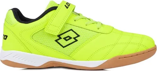 Lotto WHIZZER K Kinder Low Top Sneaker 2600120K Gelb/Schwarz, Größe 35 EU - Sneaker für Kinder mit leichtem Phylon-Sohle, ideal für Sport und Freizeit. Praktische Kombi aus Klettverschluss und elastischer Schnürung für einfaches An- und Ausziehen.