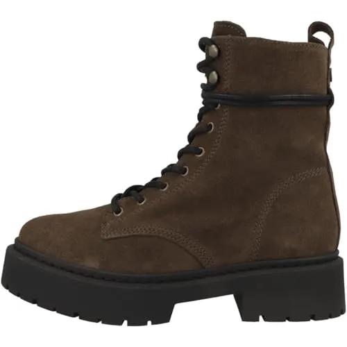 Steve Madden Damen Boots Gusto Dunkelbraun Größe 36 - Elegante Damenboots aus Veloursleder mit seitlichem Reißverschluss für einfachen Einstieg. Das Innenfutter aus Textil und Leder sorgt für hohen Tragekomfort – ideal für stilvolle Auftritte.