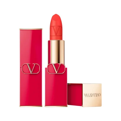 Valentino Rosso Matte Cream Lipstick 403A - Lippenstift in edlem Rot, matt und nachfüllbar, für langanhaltende Farbe und Pflege.