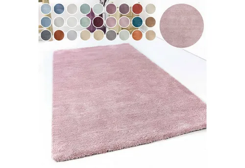 Esprit Hochflor-Teppich Relaxx ESP-4150, rund 120 cm - Teppich für Wohnzimmer, weich und kuschelig mit einer großen Farbauswahl, perfekt für eine gemütliche Atmosphäre