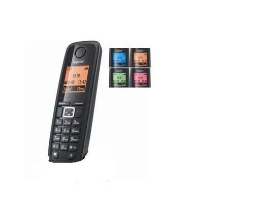 Gigaset A510H Mobilteil - Kabelloses Handset mit DECT-Technologie - Kabelloses Mobilteil Gigaset A510H in Schwarz, ideal für komfortable Gespräche mit einer Gesprächszeit von bis zu 10 Stunden und einer Standby-Zeit von 120 Stunden.