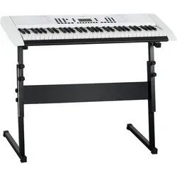 FunKey 61 Edition Pro Weiß Safety Fix Set - Stylisches Musik-Keyboard mit 300 Sounds & Rhythmen, LCD-Display und vielfältigen Effekten. Inklusive stabiler Z-Ständer für sicheren Halt – ideal für kreative Musikmomente.