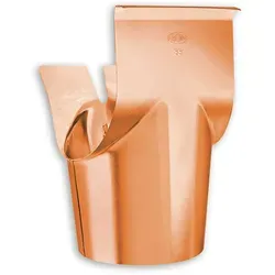 Schrägstutzen Grömo Konischer Auslauf, Ø 139mm - Entwässerung: Hochwertiger Kupfer-Schrägstutzen für optimale Ableitung von Regenwasser, erhältlich in verschiedenen Größen für flexible Einsatzmöglichkeiten.