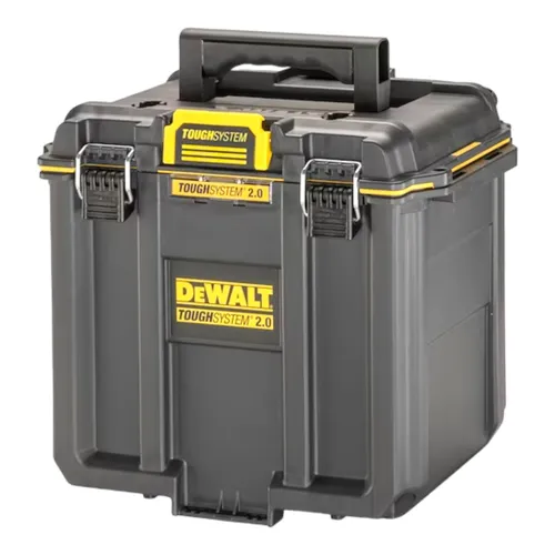 Dewalt ToughSystem 2.0 Werkzeugbox Halbformat DWST08035-1 - Werkzeugkasten im Halbformat mit IP65 Schutz, herausnehmbarem Teiler und leichtgängigen Verschlüssen – ideal für maximale Flexibilität und Übersichtlichkeit.