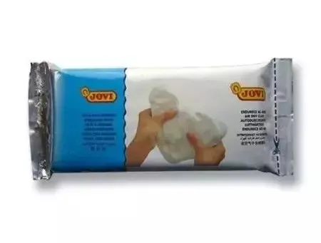 Jovi Modelliermasse Air Dry Clay Weiß 83 - Lufttrocknende Modelliermasse, ideal für kreative Bastelprojekte und leicht zu verarbeiten.