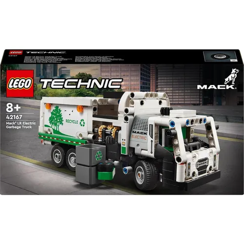 LEGO Mack LR Electric Müllwagen (42167) - Technic - Erlebe den LEGO Mack LR Electric Müllwagen (42167) aus der Technic-Serie. Mit beweglichen Teilen und realistischen Funktionen für kreativen Spielspaß. Perfekt für Baukästen-Fans! 