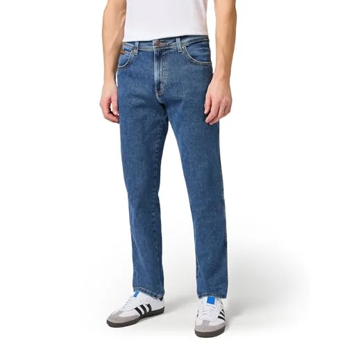 Wrangler Jeans Texas Stretch Stone W42L36 - Bequeme Jeans mit Stretchanteil für optimale Bewegungsfreiheit, normale Leibhöhe und aus 94% Baumwolle für hohen Tragekomfort.
