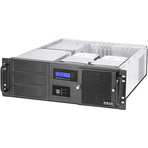 RealPower RPS19-G3380 - 19 Zoll Server-Gehäuse - PC-Gehäuse mit LCD-Display zur Überwachung von Temperatur und HDD-Status, ideal für effiziente Serverlösungen und vielseitige Erweiterungsmöglichkeiten.