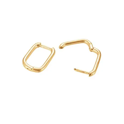 Heideman Ohrringe Damen Rectian goldfarbend aus Edelstahl gold farbend matt Ohrschmuck für Frauen ohne Stein