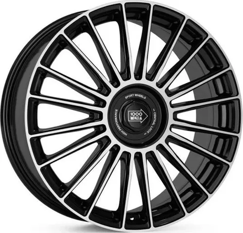Miglia MM1022 gloss black 8x19" ET33 Alufelgen - Felgen aus Aluminium im Vielspeichen-Design, ideal für sportliche Fahrzeuge. Größe: 8x19", ET33, Lochkreis 5/110, mit hochwertiger schwarzer Oberfläche für einen eleganten Look.