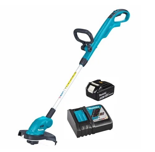 Makita Akku-Rasentrimmer 18 V mit 3,0 Ah Akku und Ladegerät DUR181RF - Leistungsstarker Akku-Rasentrimmer von Makita für effizientes Arbeiten im Garten. Ideal für präzise Rasenkanten und leicht zu handhaben.