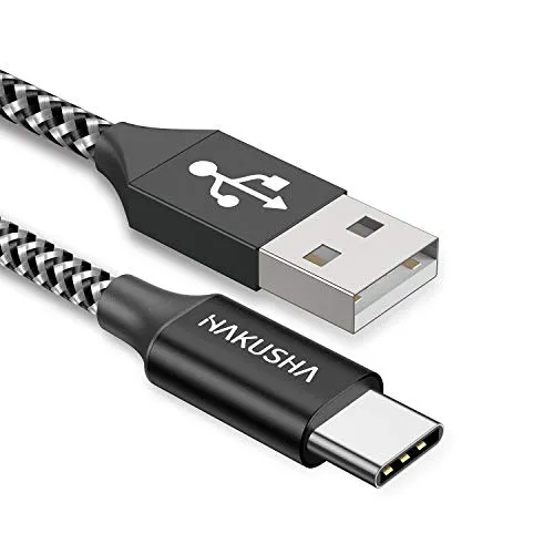 USB C Kabel 3.1A Fast Charge, 1M Charging Cable USB C ladefähig Angle Durable Nylon Braided USB A to USB C Charging Cable for Galaxy S23、S22、S21、Z Flip4, Z Flip3,Note10/9/8,M31 M30s M20,A20e A71
