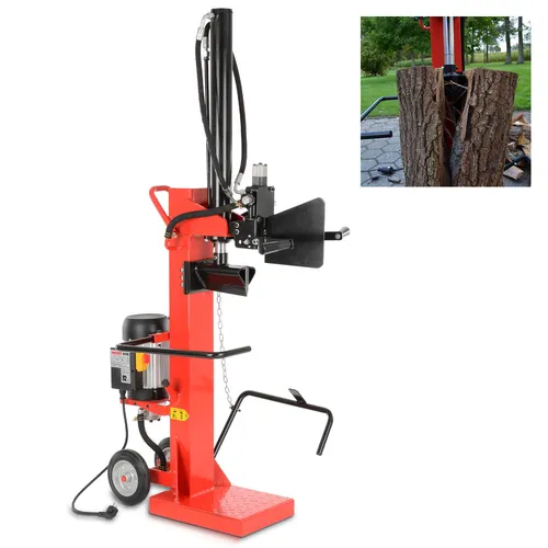 Hecht Professional Holz Spalter 230V 3000W 10T - Holzspalter mit 10 Tonnen Spaltdruck, ideal für effizientes Spalten von Kaminholz. Mit Stammheber für müheloses Arbeiten und netzgebundenem Elektromotor.